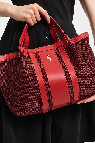 moda selvim الحقيبة احمر 6230ARK1142 - Thumbnail