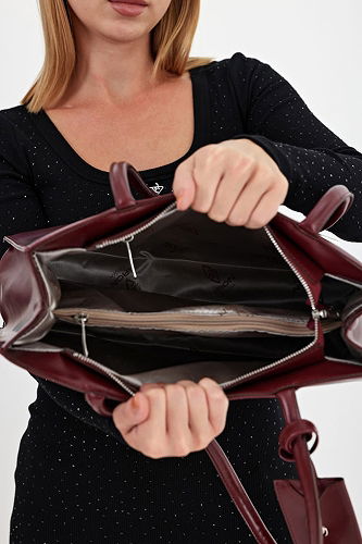 moda selvim Bag 6232ARK1142 Burgundy - Thumbnail