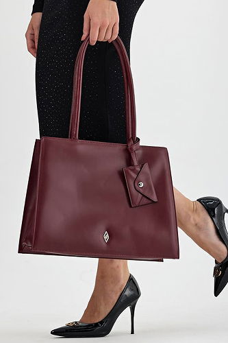 moda selvim Bag 6232ARK1142 Burgundy - Thumbnail