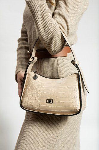 moda selvim 8186MMZ827 بيج شنطة - Thumbnail