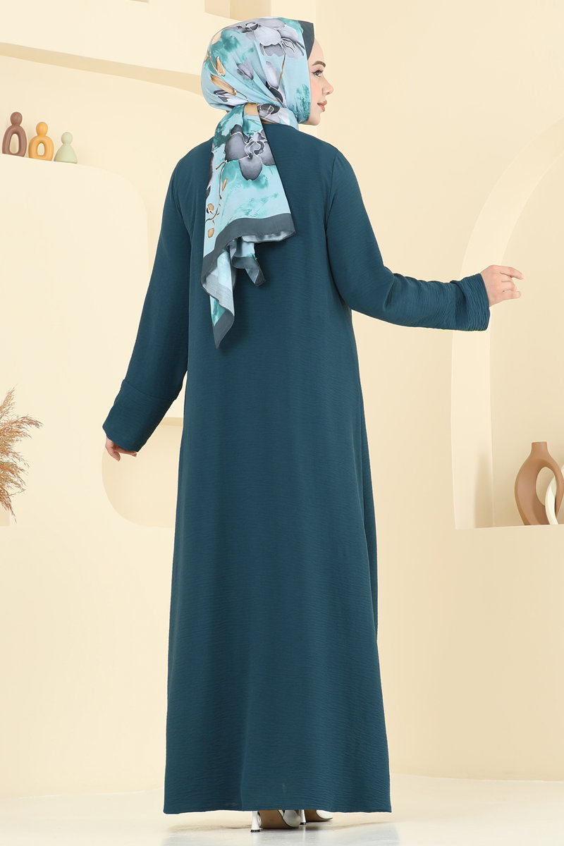 Bağcık Aksesuarlı Aerobin Ferace 1361BM387 Petrol - Moda Selvim