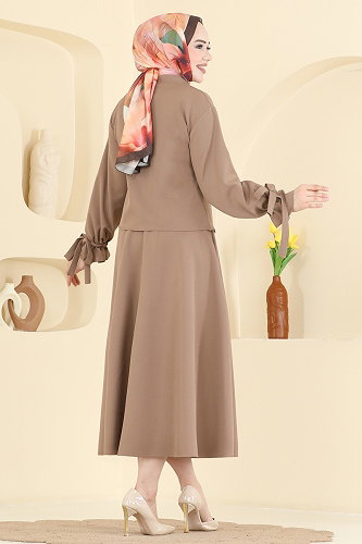 moda selvim Bağcık Detaylı 2 li Takım 5658ZNNK1102 Vizyon - Thumbnail