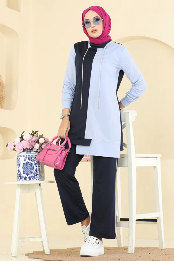 Modaselvim Kombin Bağcık Taş Detaylı Takım 2750SL432 Laci