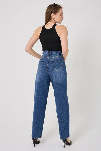 moda selvim Baggy Kot Pantolon 4605DRN1147 Kot - Thumbnail