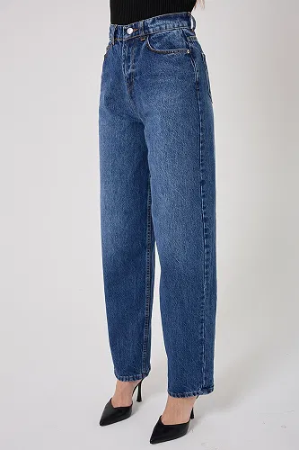 moda selvim Baggy Kot Pantolon 4605DRN1147 Kot - Thumbnail