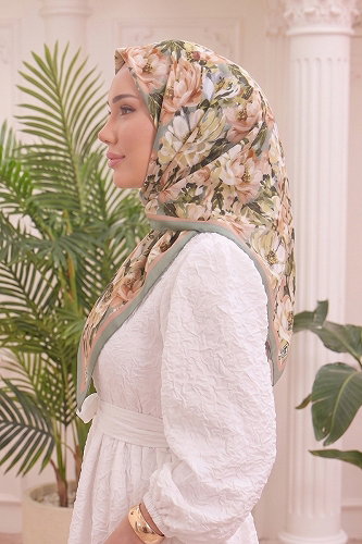 moda selvim Bahar Soft Eşarp 520ERBK1201 Mint - Thumbnail