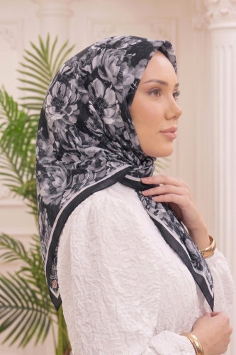 E.R.B.K. - Bahar Soft Eşarp 520ERBK1201 Siyah