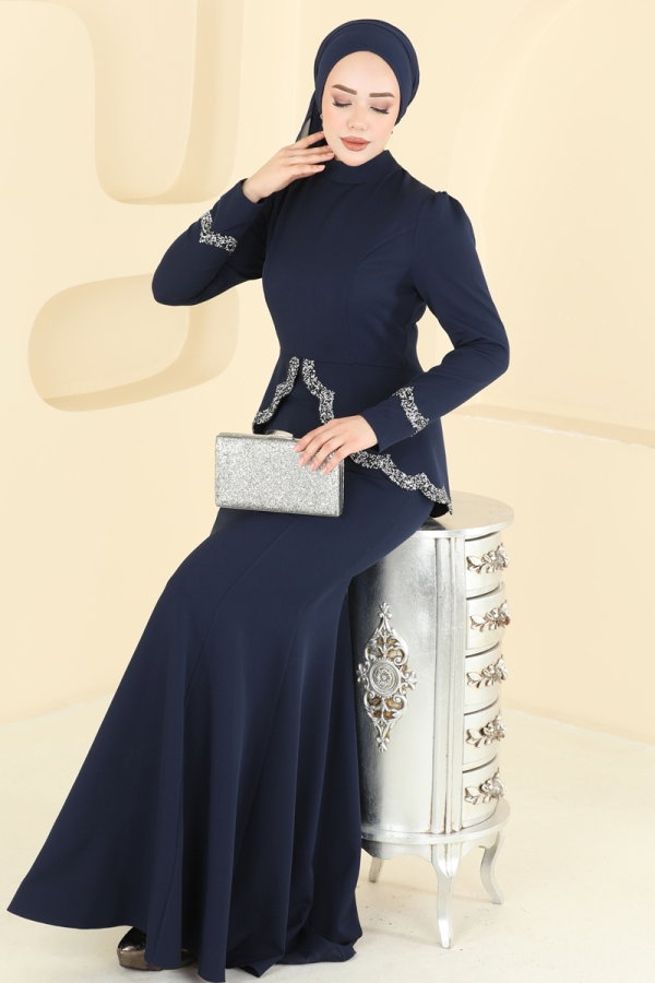 Modaselvim ABİYE Balık Etek Tesettür Abiye ASM2863 Laci