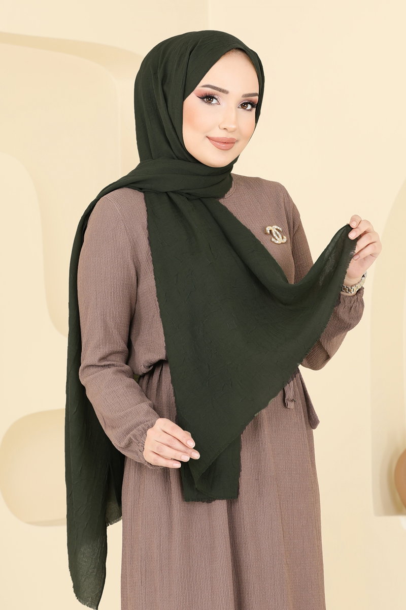 Bambu Kraş Şal Serisi 500ERB1087 Haki