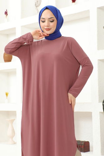 moda selvim Basic Sandy Tunic MSL2002 Rose Dried - Thumbnail