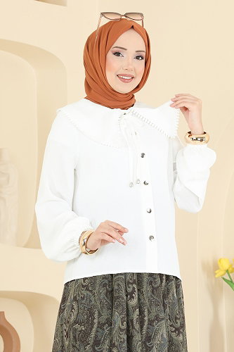 moda selvim Bebe Yaka 2li Takım 2871SLK540 Haki - Thumbnail