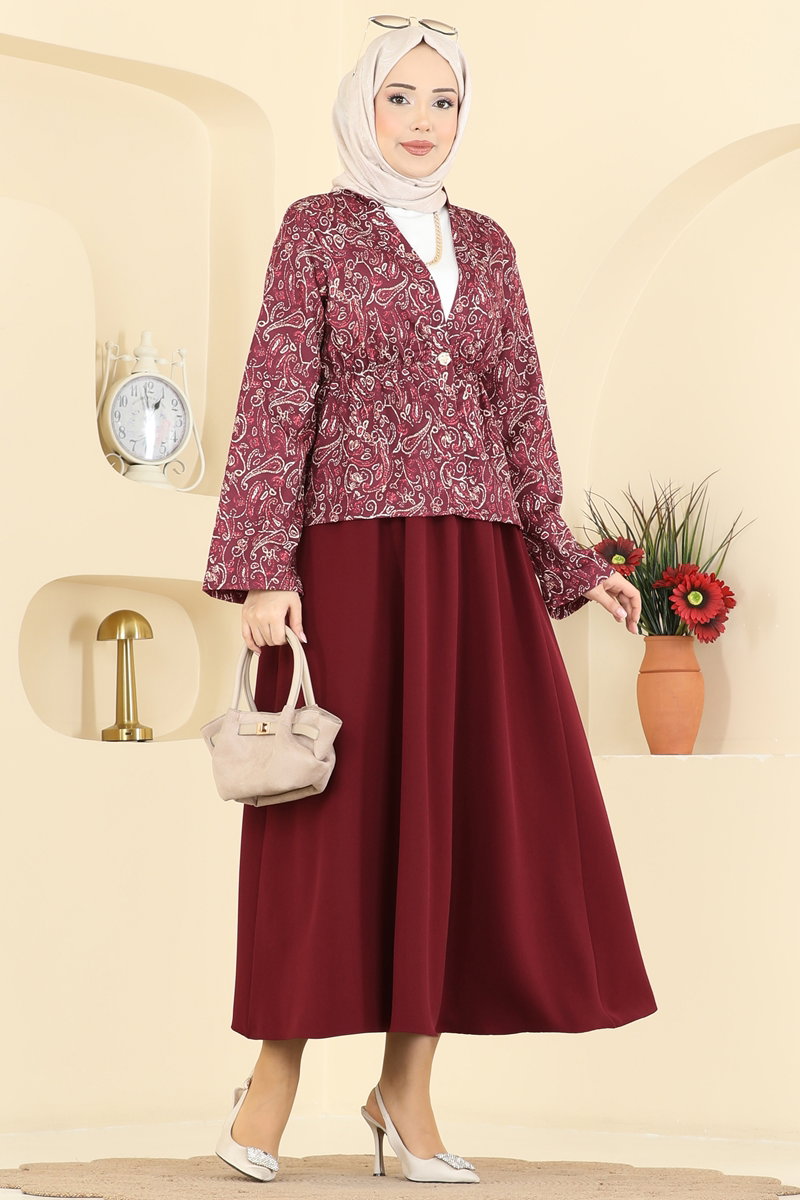 Belden Büzgülü 2 li Takım 8062TEG847 Bordo