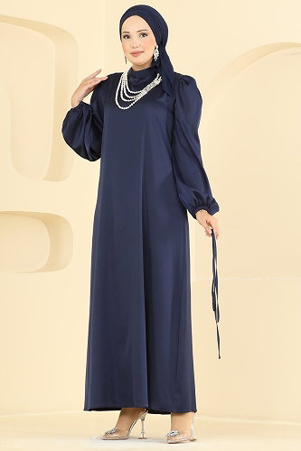 moda selvim Beli Bağcık Detaylı Abiye 3012ARL1089 Laci - Thumbnail
