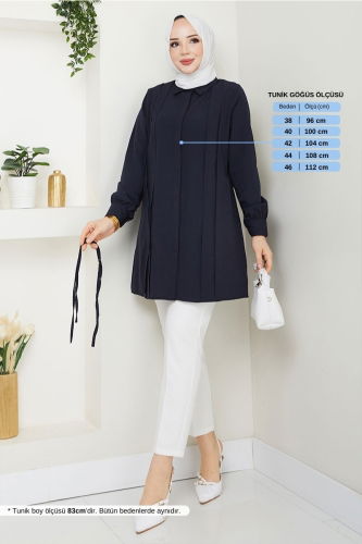 MRV A.S.N. - Beli Bağcıklı Tunik 273ASN936-M Laci