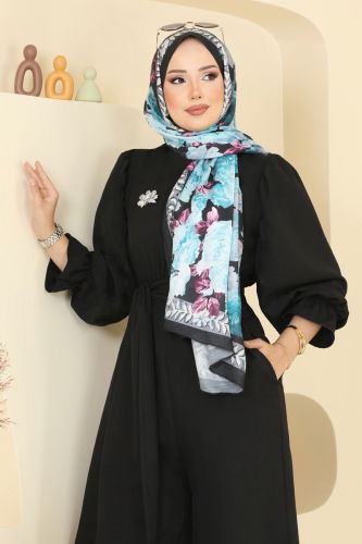 moda selvim Beli Bağlamalı Sofia Tulum 2689SL432 Siyah - Thumbnail