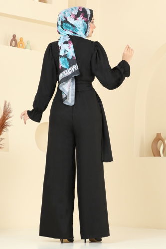 moda selvim Beli Bağlamalı Sofia Tulum 2689SL432 Siyah - Thumbnail