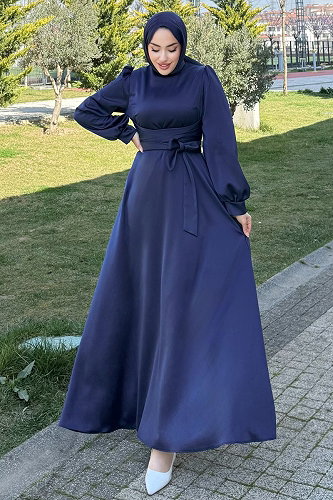 moda selvim Beli Çapraz Kuşaklı Abiye 4723ALGK1170 Laci - Thumbnail