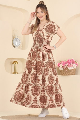 J.N.T. - Beli Gipeli Rahat Elbise 55174JNT1202 Latte