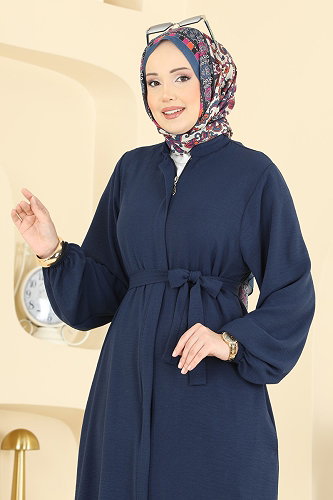 moda selvim Beli Kuşaklı Aerobin Ferace 3030SMD1186 Laci - Thumbnail