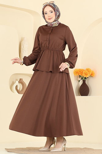 moda selvim Beli Lastikli 2 İi Takım 2899SLK540 Kahve - Thumbnail