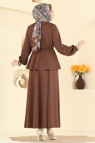 moda selvim Beli Lastikli 2 İi Takım 2899SLK540 Kahve - Thumbnail