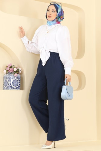 B.L.U. - Beli Lastikli Aerobin Pantolon 3888BLU797 Laci