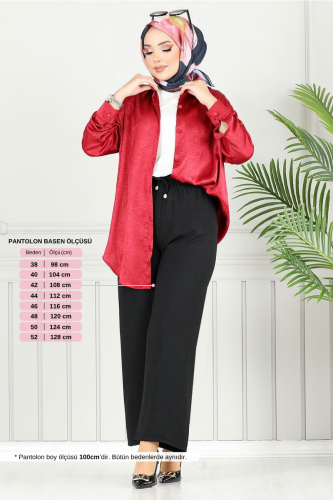 MRV P.M. - Beli Lastikli Aerobin Pantolon 4053PM1063-M Siyah