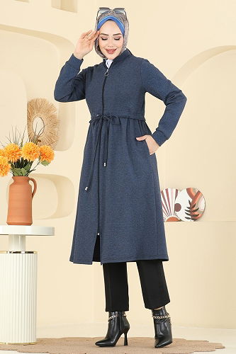 moda selvim Beli Tünel Detaylı Kap 2016FON792 Laci - Thumbnail