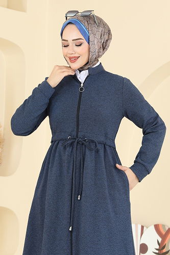 moda selvim Beli Tünel Detaylı Kap 2016FON792 Laci - Thumbnail