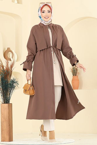 moda selvim Beli Tünelli Dabıl Kap 2740SL432 Koyu Vizyon - Thumbnail