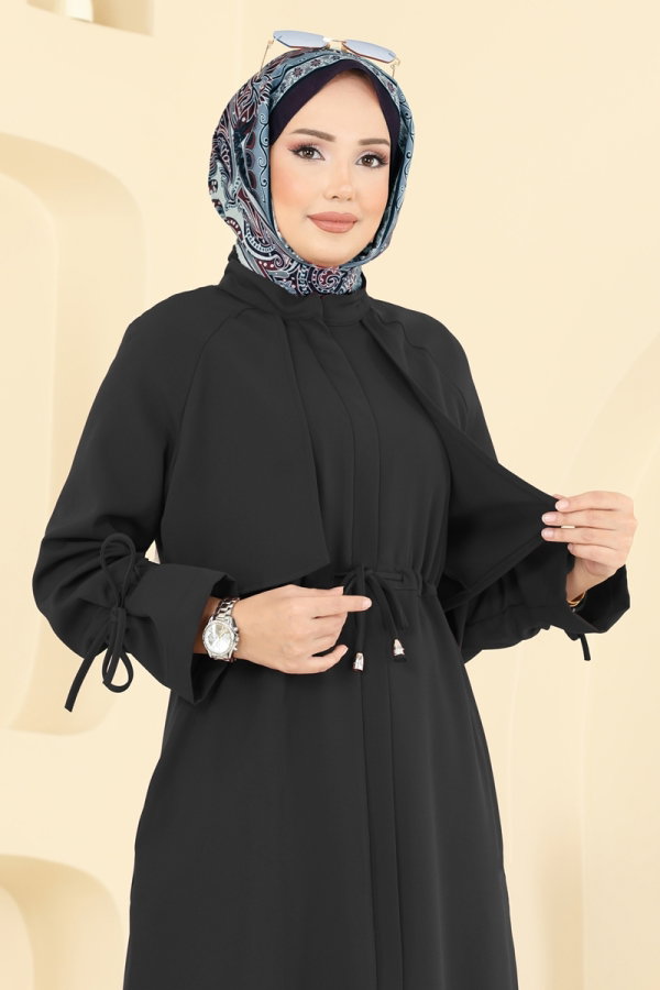 Beli Tünelli Dabıl Kap 2740SL432 Siyah - Moda Selvim