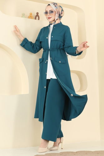 P.L. - Beli Tünelli Dabıl Takım PL9205 Petrol