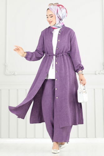 P.L. - Beli Tünelli Sofia Takım PL9154 Lila