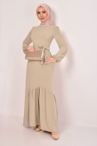 MRV A.S.M. - Belted Aerobin Dress ASM2560-M Beige