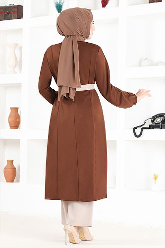 moda selvim مجمعةASM2669-M قهوة - Thumbnail