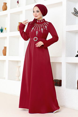 moda selvim أبييSHD5376-M أحمر - Thumbnail