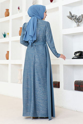 moda selvim أبييASM2538-M إنديغو - Thumbnail