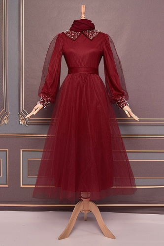 moda selvim أبييASM2479-M بوردو - Thumbnail