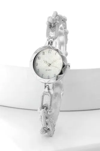 C.L.S.K. - Bileklik Görünümlü Kol Saati 81CLSK1184 Gümüş