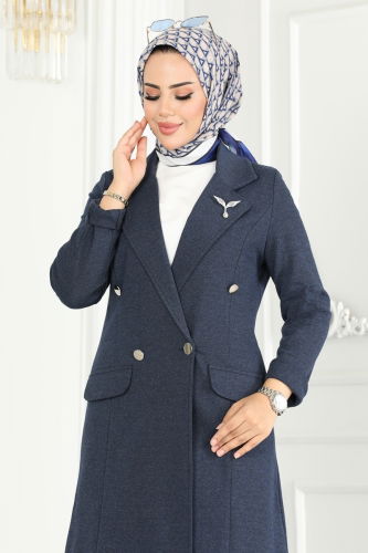 moda selvim Blazer Ceketli Kışlık Takım 2662SL432 Laci - Thumbnail