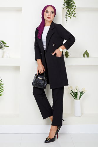 MRV M.P. - Blazer Ceketli Takım 3803MP930-M Siyah