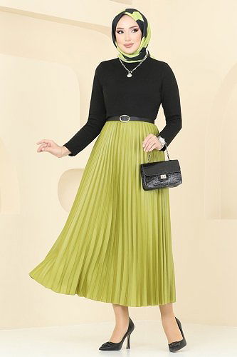 moda selvim بلوز أسود 20485ETT926 - Thumbnail