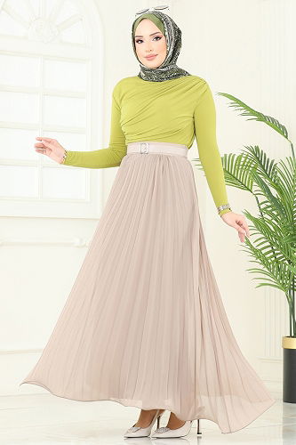 moda selvim بلوز أخضر 4725AYD574 - Thumbnail