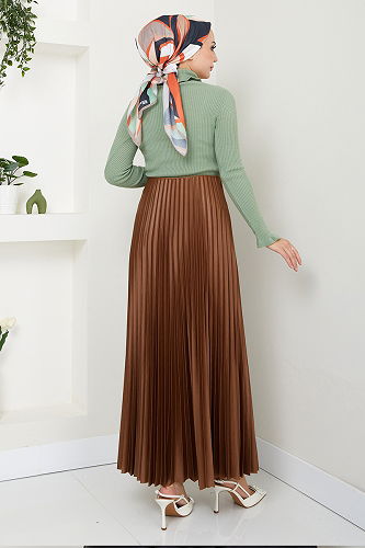 moda selvim بلوز أخضر باهت 7002KLN1035-M - Thumbnail