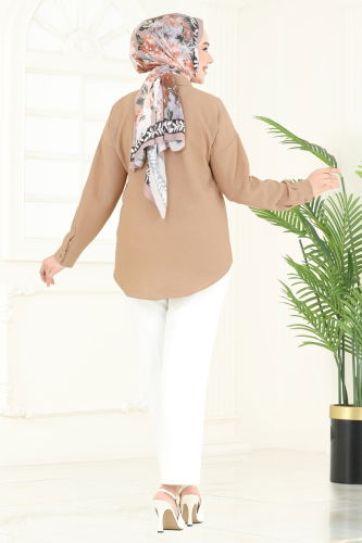 moda selvim Blouses and Shirts 0710OZT1013 Vision - Thumbnail