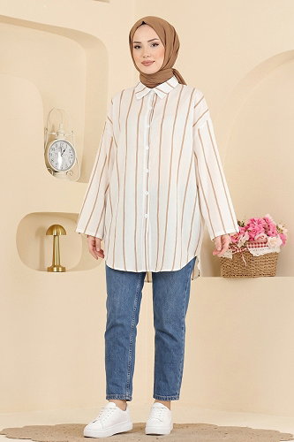 moda selvim Blouses and Shirts 182NZRK1200 Vision - Thumbnail