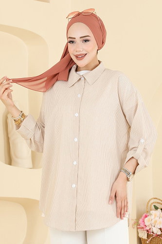 moda selvim Blouses and Shirts 190NZRK1200 Vision - Thumbnail