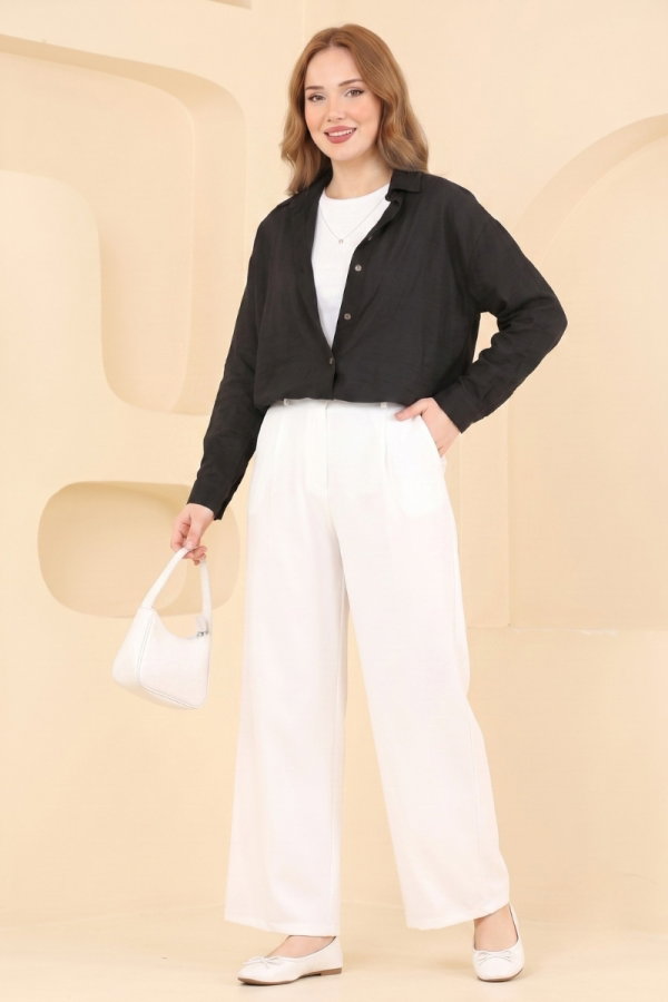 Modaselvim EVERYDAY STYLE Blouses and Shirts 2812AYD574 Black