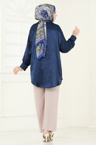 moda selvim Bol Paça Aerobin Pantolon 4053PM271 Bej - Thumbnail