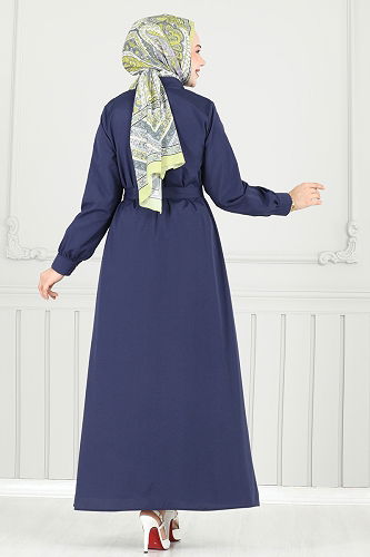 moda selvim Bolero Detay Elbise Ferace 019MR1078 Laci - Thumbnail